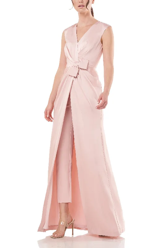 Soft Blush 12 Kay Unger 5545927 Long Sleeveless Formal Jumpsuit