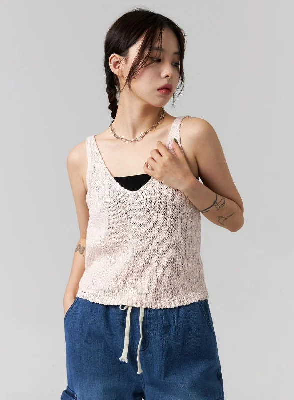 V-Neck Sleeveless Sweater CG316