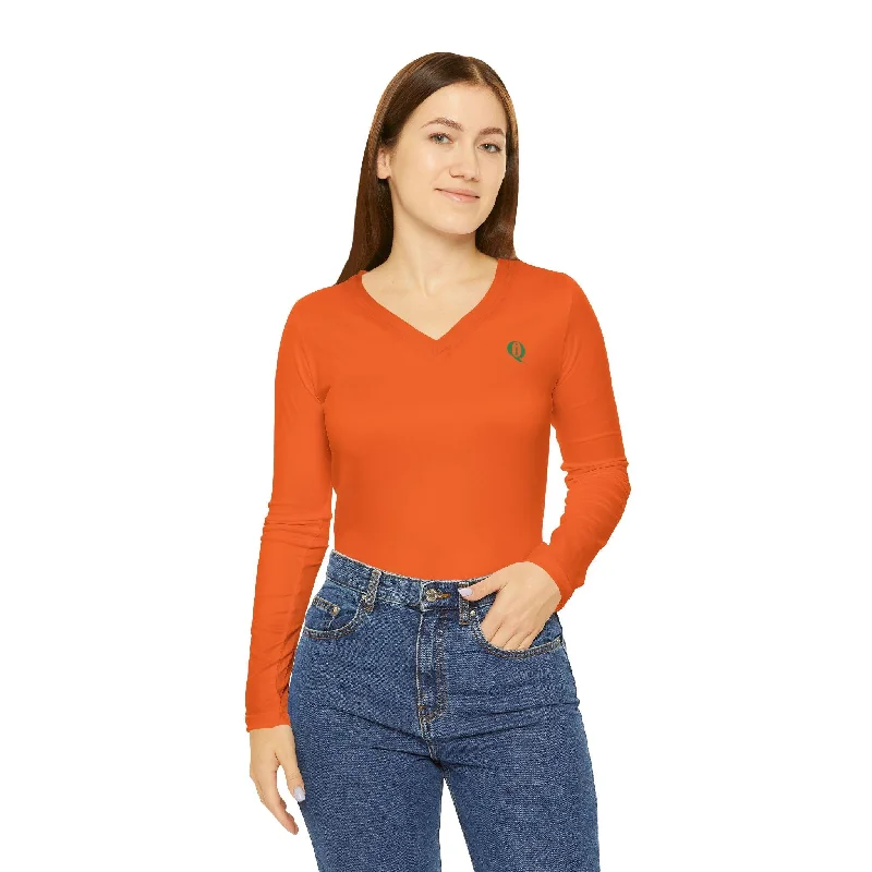 IQ Fashion | Women's Long Sleeve V-neck Shirt (AOP)