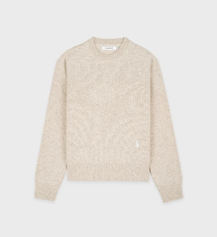 SRC Wool Crewneck - Cream/White