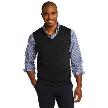 Fine-Gauge V-Neck Sweater Vest