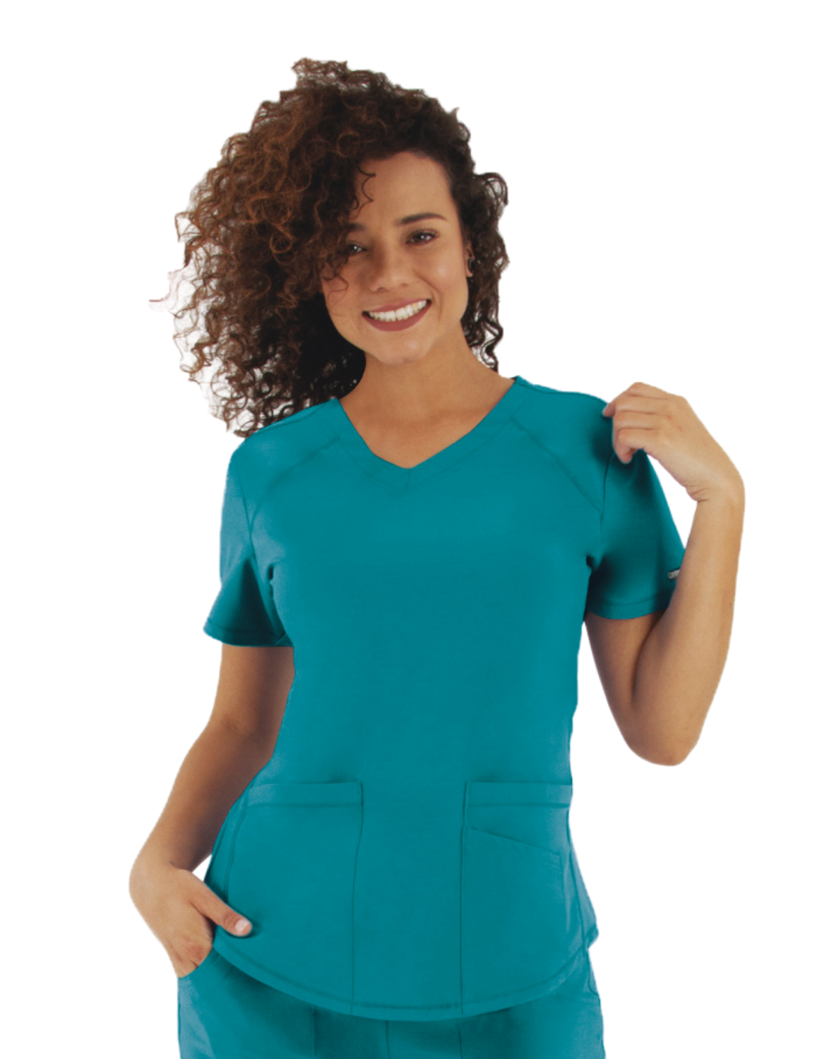 Life Threads Women's Active V-Neck Top - Teal