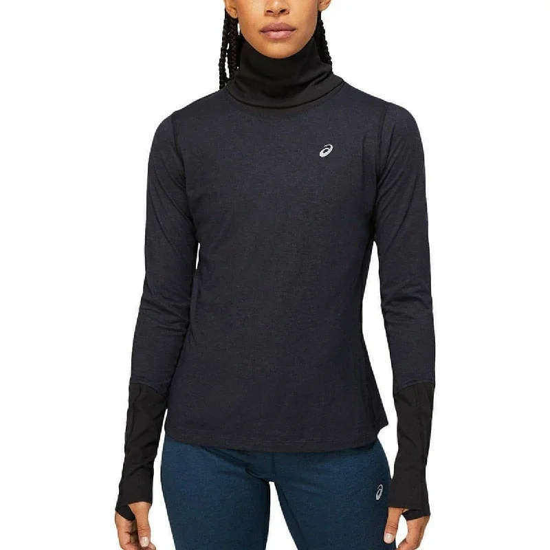 Asics Wool Rib Long Sleeve Womens Running Top - Black