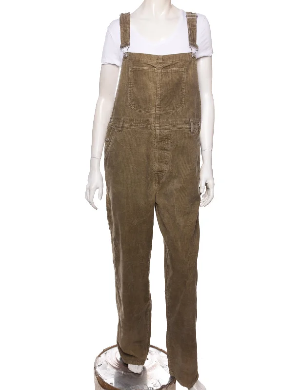 Light Brown Classic Corduroy Dungarees - W40 L32