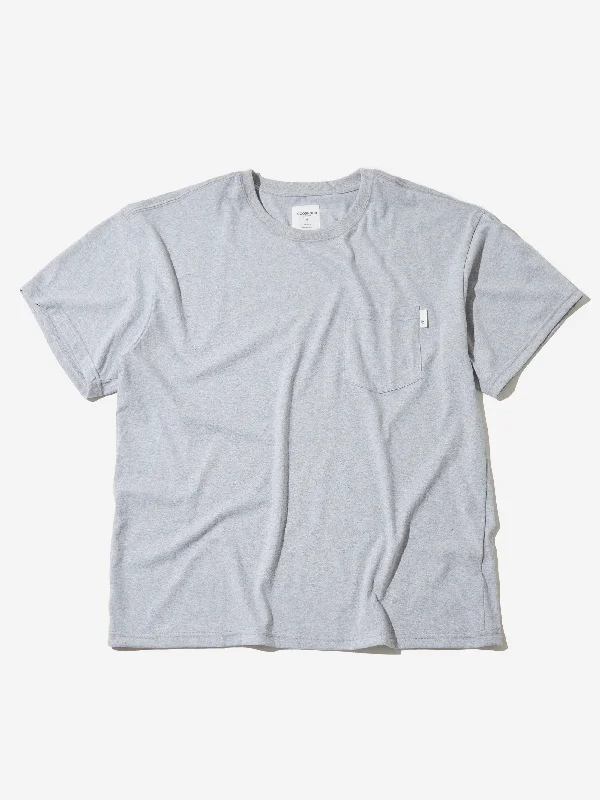 Goodhood Worldwide Basic Pocket T-Shirt - Grey Marl