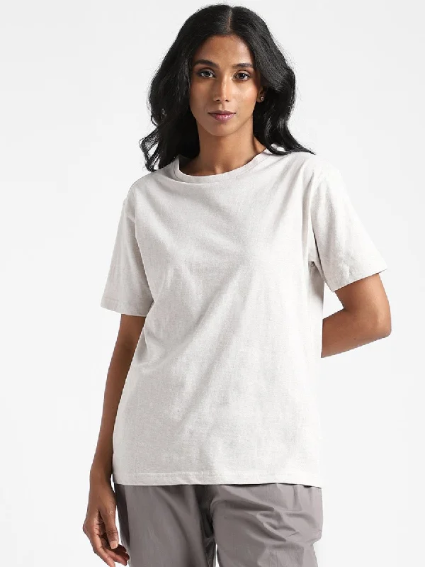 Grey Melange T-shirt - Organic Cotton & Naturally Fiber Dyed