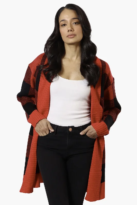 Canada Weather Gear Fold Over Wrap Cardigan - Red