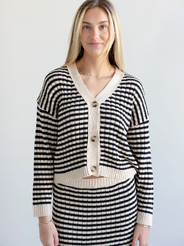 Iris Stripe Cardigan