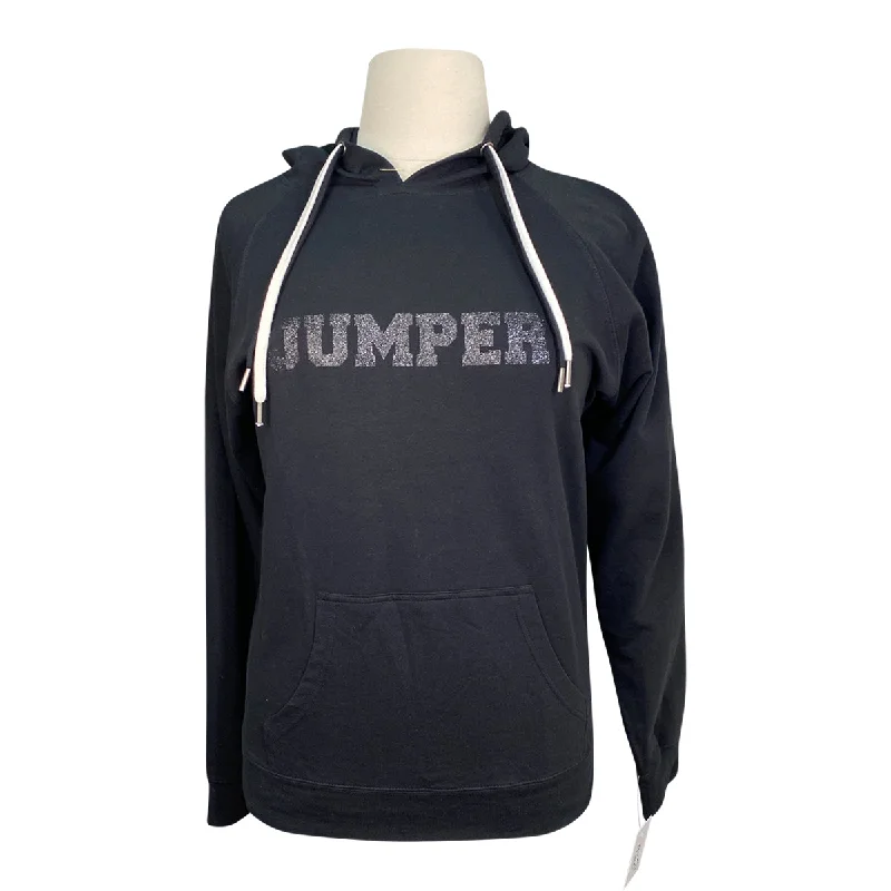 Equine & Design 'Jumper' Hoodie in Black - Women's Large