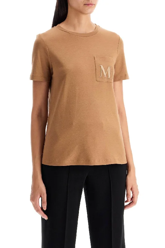 's Max Mara 'madera' Embroidered Pocket T-Shirt