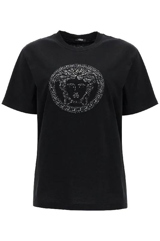 Versace Women's Medusa Embroidered T-Shirt